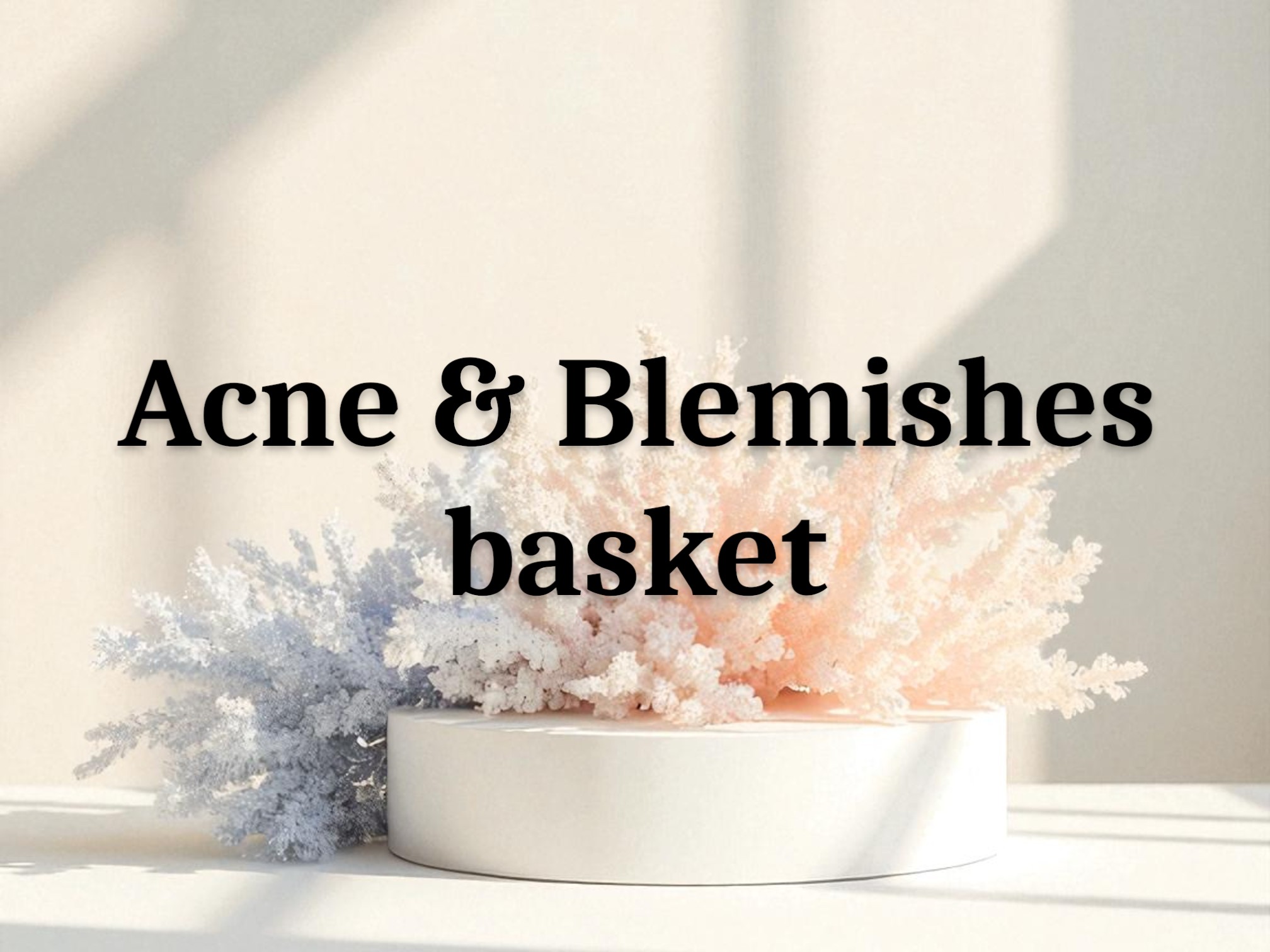 Acne & Blemishes basket treatment for acne and blemishes nyxia